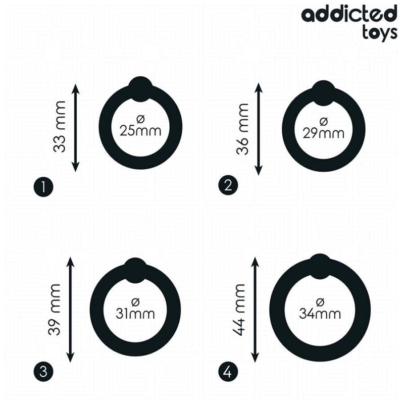 ADDICTED TOYS – SET OF PRESSURE SILICONE RINGS Cock Rings | SEX Shop Ireland 7
