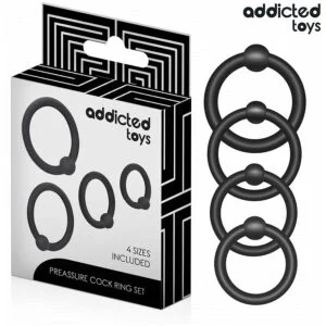 ADDICTED TOYS – SET OF PRESSURE SILICONE RINGS Cock Rings | SEX Shop Ireland