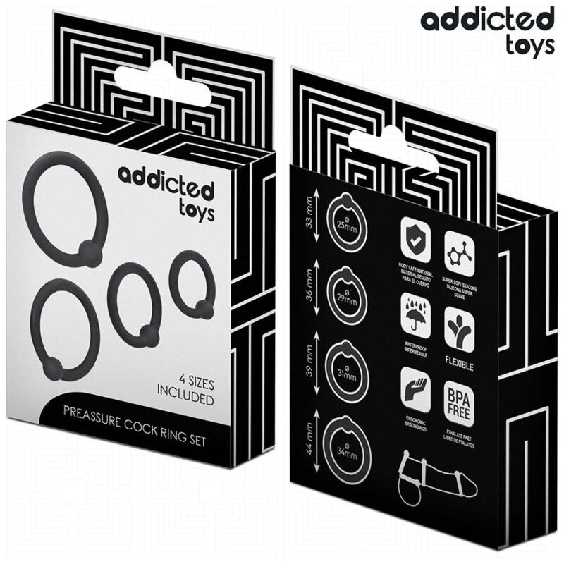 ADDICTED TOYS – SET OF PRESSURE SILICONE RINGS Cock Rings | SEX Shop Ireland 9