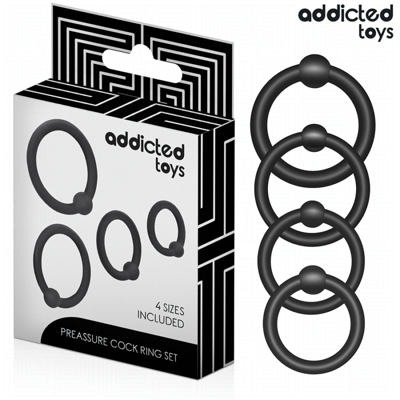 ADDICTED TOYS – SET OF PRESSURE SILICONE RINGS Cock Rings | SEX Shop Ireland 4