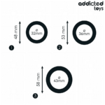 ADDICTED TOYS – SET OF SILICONE RINGS MODEL 1 Cock Rings | SEX Shop Ireland 13