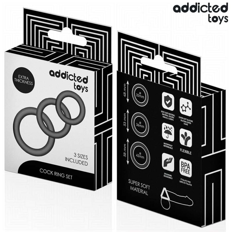 ADDICTED TOYS – SET OF SILICONE RINGS MODEL 1 Cock Rings | SEX Shop Ireland 9