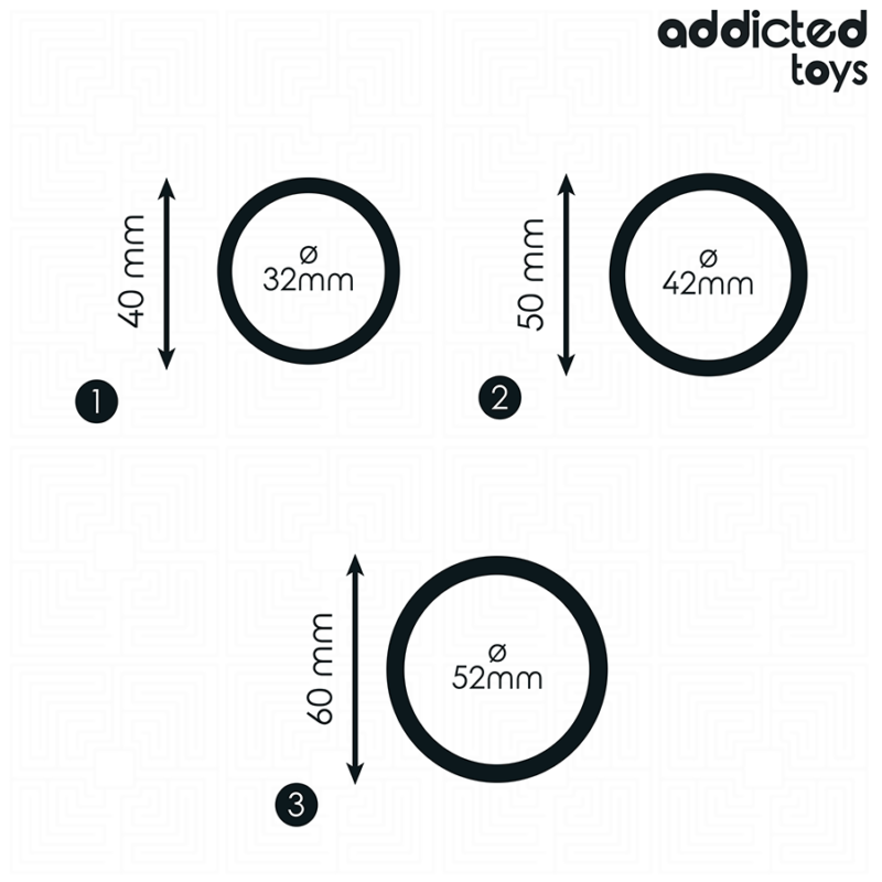 ADDICTED TOYS – SET OF SILICONE RINGS MODEL 2 Cock Rings | SEX Shop Ireland 7
