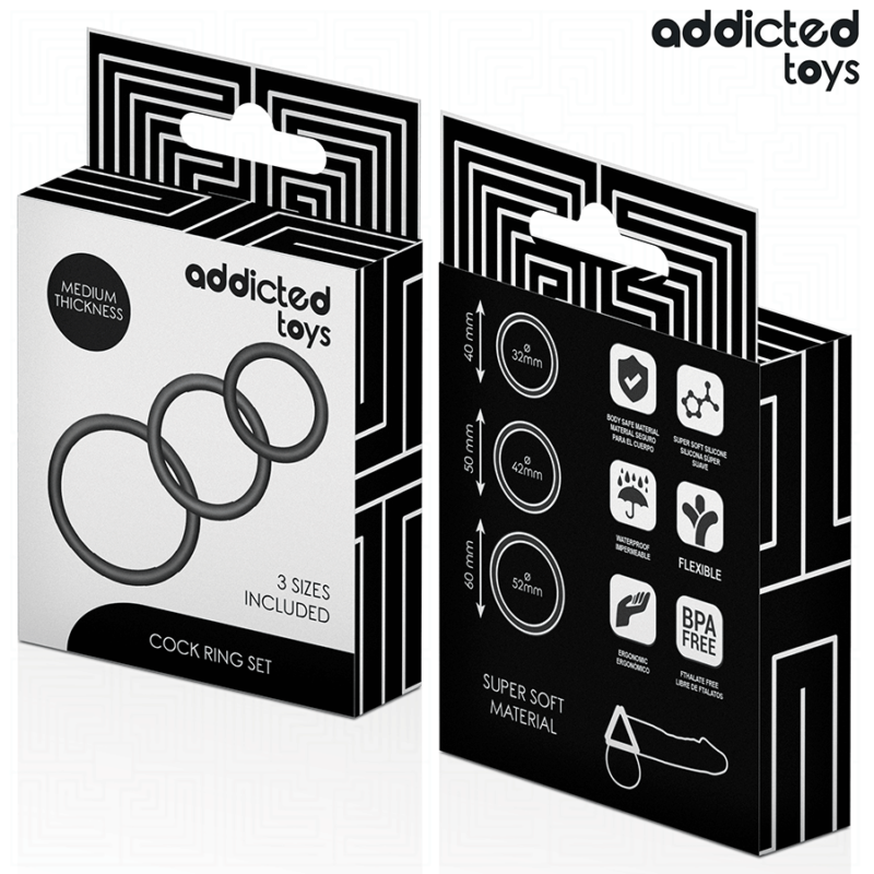 ADDICTED TOYS – SET OF SILICONE RINGS MODEL 2 Cock Rings | SEX Shop Ireland 9