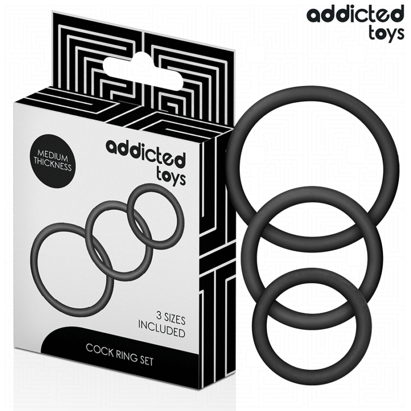 ADDICTED TOYS – SET OF SILICONE RINGS MODEL 2 Cock Rings | SEX Shop Ireland 4