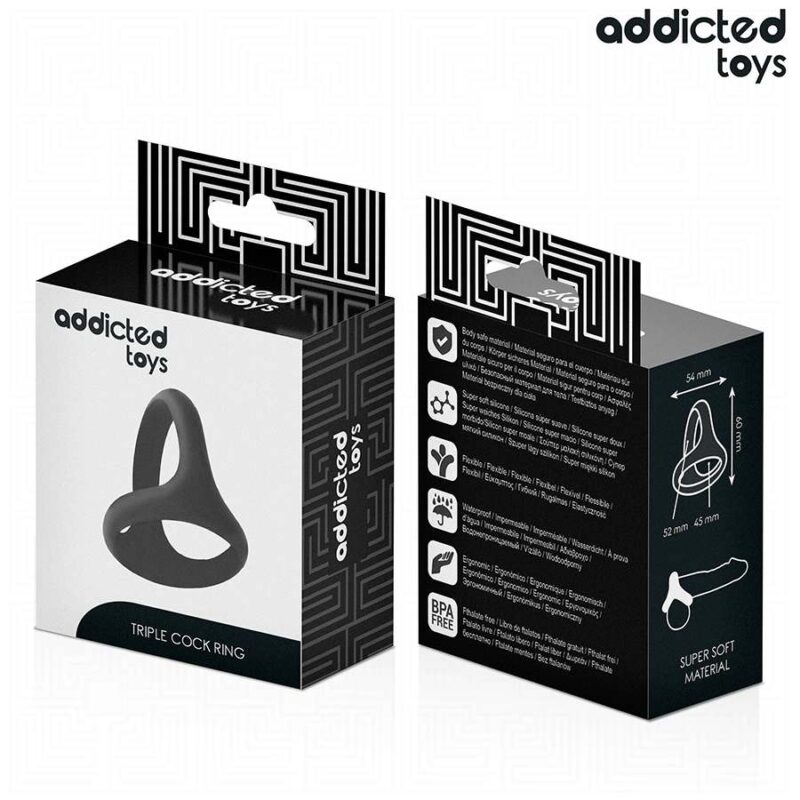 ADDICTED TOYS – THICK TRIPLE PENIS RING Cock Rings | SEX Shop Ireland 10