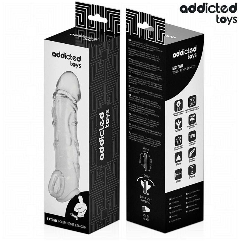 ADDICTED TOYS – TRANSPARENT PENIS EXTENSON 27 CM Penis Extenders & Sleeves | SEXstore.ie 10