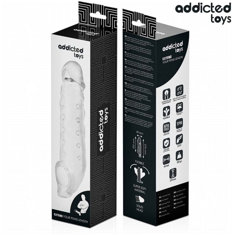 ADDICTED TOYS – TRANSPARENT PENIS EXTENSON SIZE S 23 CM Penis Extenders & Sleeves | SEXstore.ie 10