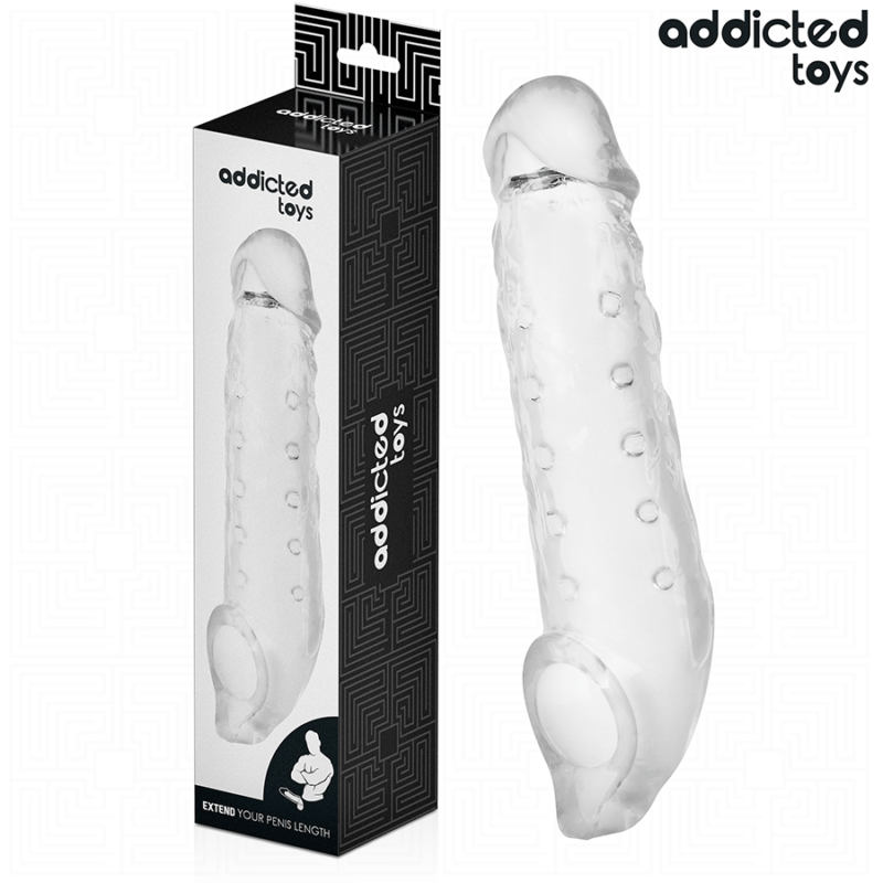 ADDICTED TOYS – TRANSPARENT PENIS EXTENSON SIZE S 23 CM Penis Extenders & Sleeves | SEX Shop Ireland 4