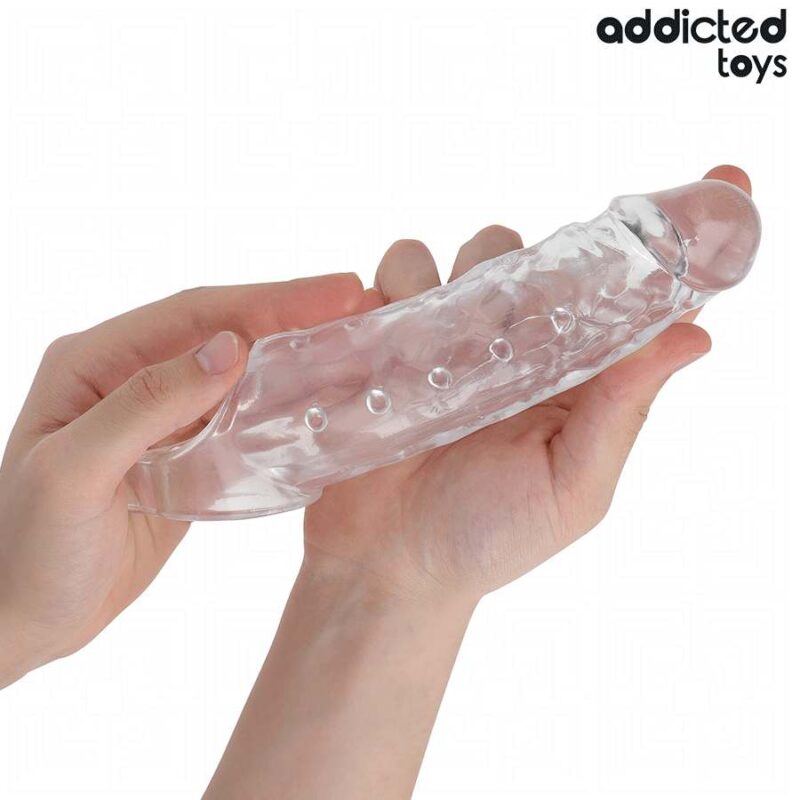 ADDICTED TOYS – TRANSPARENT PENIS SHEATH SIZE M 27 CM Penis Extenders & Sleeves | SEX Shop Ireland 6