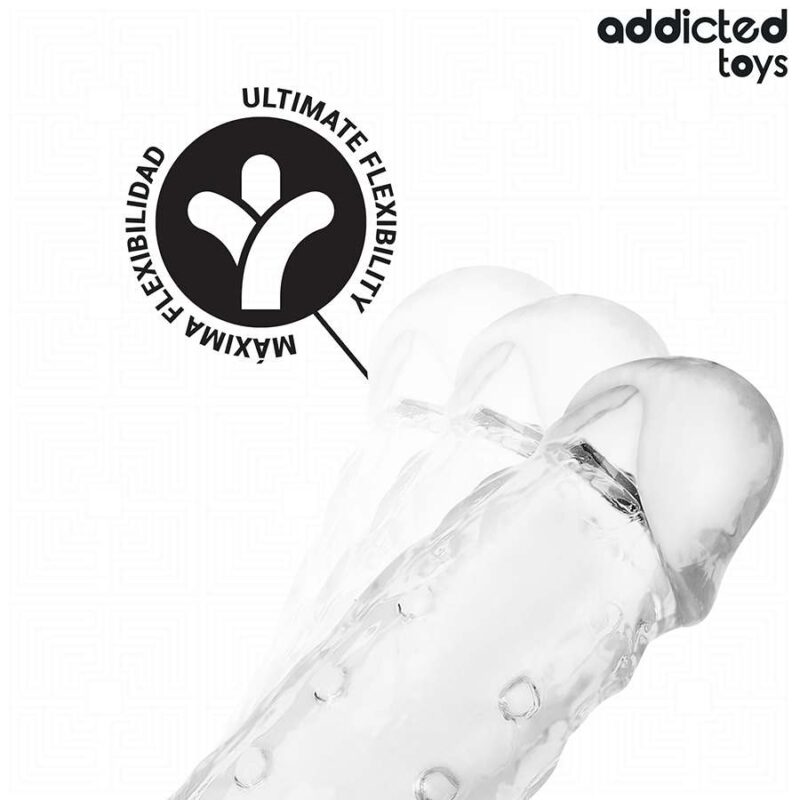 ADDICTED TOYS – TRANSPARENT PENIS SHEATH SIZE M 27 CM Penis Extenders & Sleeves | SEX Shop Ireland 8