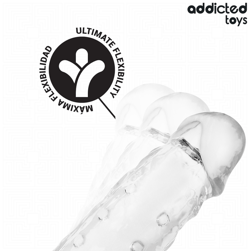 ADDICTED TOYS – TRANSPARENT PENIS SHEATH SIZE M 27 CM Penis Extenders & Sleeves | SEX Shop Ireland 8