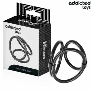 ADDICTED TOYS – TRIPLE PENIS RING Cock Rings | SEX Shop Ireland