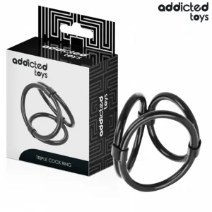 ADDICTED TOYS – TRIPLE PENIS RING Cock Rings | SEX Shop Ireland