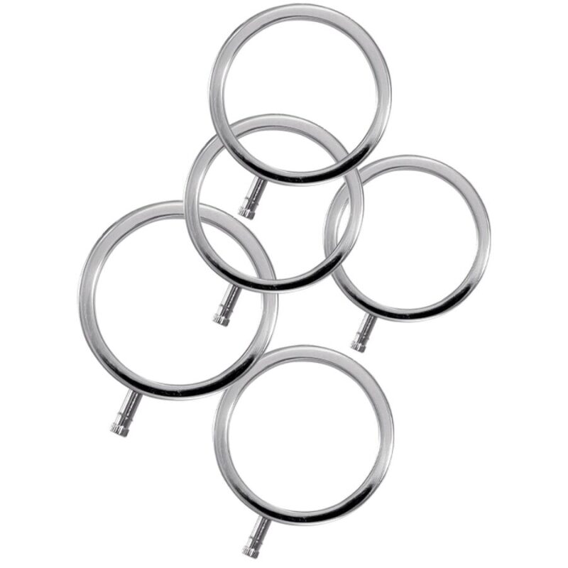 ELECTRASTIM – ELECTRARINGS METAL PENIS RINGS PACK OF 5 Electro Shock Sex Toys | SEX Shop Ireland 4