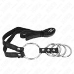 KINK – 4 CONNECTED METAL PENIS RINGS 3.8 CM TO 5 CM WITH LEATHER BELT 112 CM Accessories for the penis | SEX Shop Ireland 12