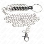 KINK – 7 METAL PENIS RINGS 3.8 CM TO 5 CM CONNECTED WITH LEATHER AND METAL CHAIN 100 CM Accessories for the penis | SEX Shop Ireland 10
