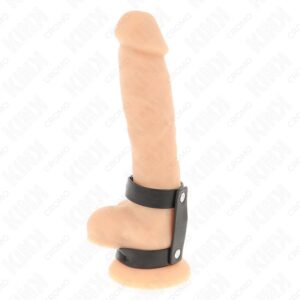 KINK – ADJUSTABLE DOUBLE LEATHER PENIS RING Accessories for the penis | SEX Shop Ireland 3