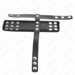 KINK – LEATHER PENIS CAGE RING WITH ADJUSTABLE COATED BALL DIVIDER STRAP Accessories for the penis | SEX Shop Ireland 12