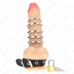 KINK – LEATHER PENIS RING WITH LOCK STRAP 21 X 2 CM AND 5 METAL RINGS FROM 3 CM TO 4 CM Accessories for the penis | SEX Shop Ireland 10