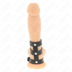 KINK – TRIPLE LEATHER PENIS RING WITH PRESSURE CLOSURE Accessories for the penis | SEX Shop Ireland 13