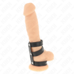 KINK – TRIPLE LEATHER PENIS RING WITH PRESSURE CLOSURE Accessories for the penis | SEX Shop Ireland 12