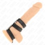 KINK – TRIPLE LEATHER PENIS RING WITH PRESSURE CLOSURE Accessories for the penis | SEX Shop Ireland 15