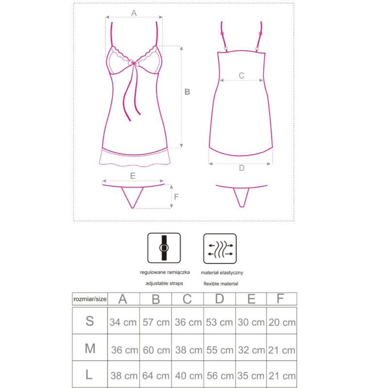 LIVCO CORSETTI FASHION – LUISE 1710 BABYDOLL + THONG BLACK XL Babydoll Lingerie | SEX Shop Ireland 8