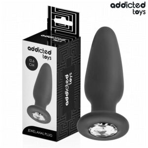 ADDICTED TOYS – ANAL PLUG WITH JEWEL SILICONE SIZE L 12.6 CM Anal Sex Toys | SEX Shop Ireland