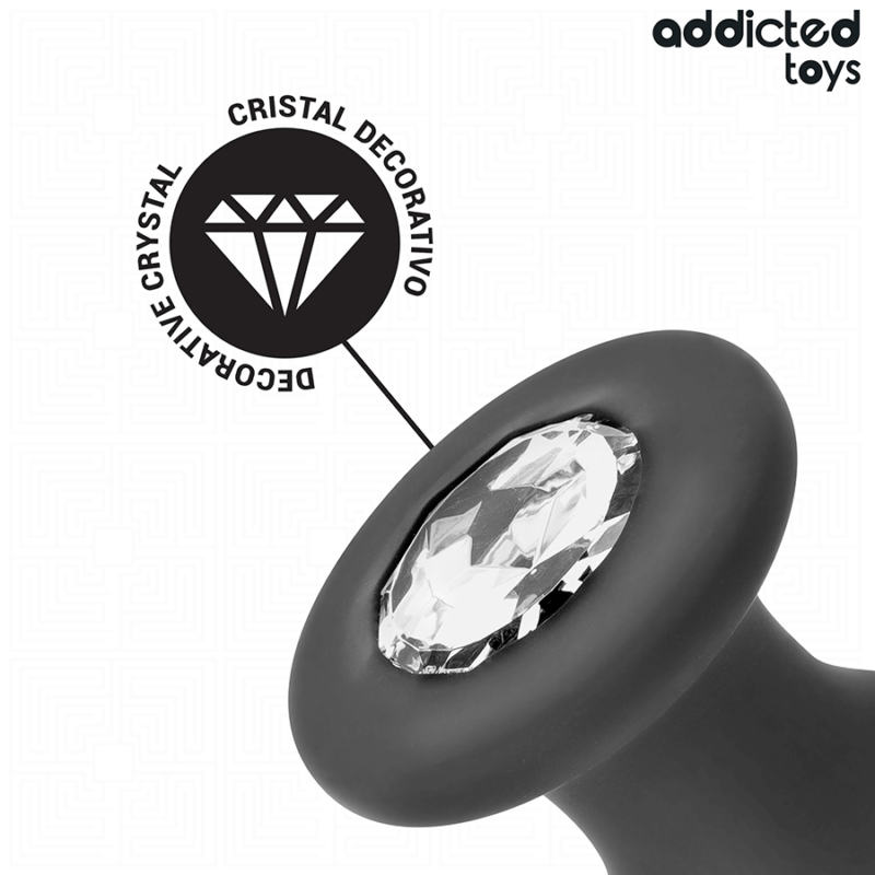 ADDICTED TOYS – ANAL PLUG WITH JEWEL SILICONE SIZE M 10.4 CM Anal Sex Toys | SEX Shop Ireland 6