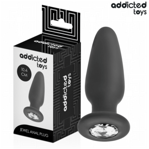 ADDICTED TOYS – ANAL PLUG WITH JEWEL SILICONE SIZE M 10.4 CM Anal Sex Toys | SEX Shop Ireland