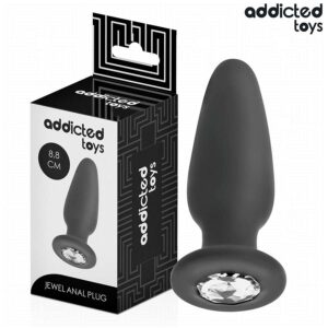 ADDICTED TOYS – ANAL PLUG WITH JEWEL SILICONE SIZE S 8.8 CM Anal Sex Toys | SEXstore.ie