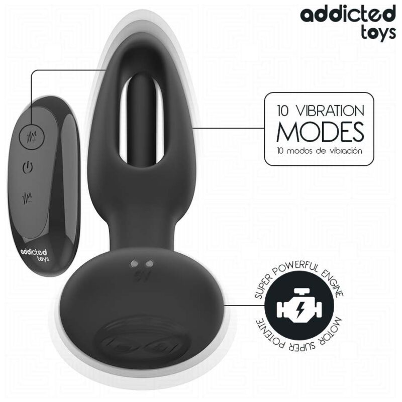 ADDICTED TOYS – ANAL PLUG WITH VIBRATING TONGUE AND REMOTE CONTROL Anal Sex Toys | SEX Shop Ireland 8