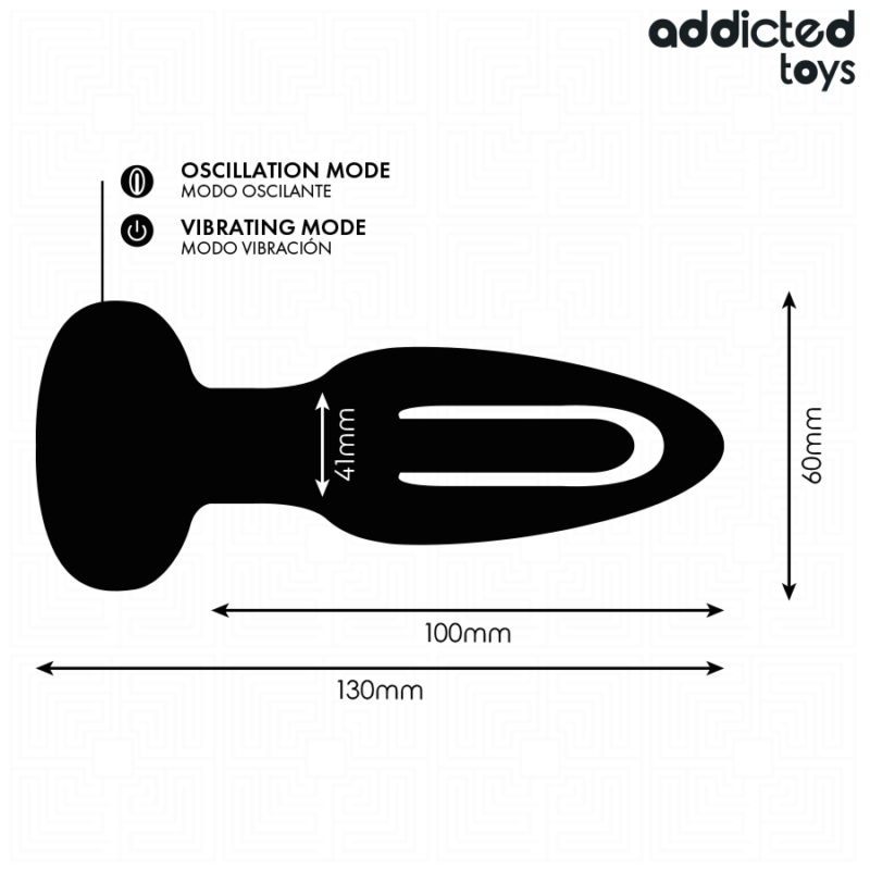 ADDICTED TOYS – ANAL PLUG WITH VIBRATING TONGUE AND REMOTE CONTROL Anal Sex Toys | SEX Shop Ireland 9