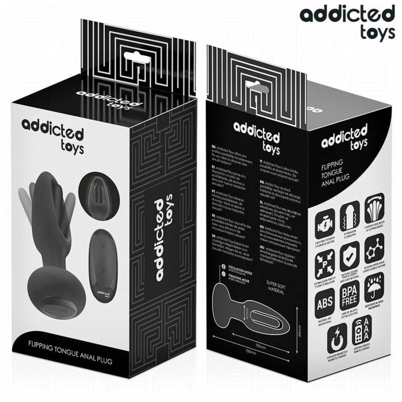 ADDICTED TOYS – ANAL PLUG WITH VIBRATING TONGUE AND REMOTE CONTROL Anal Sex Toys | SEX Shop Ireland 10