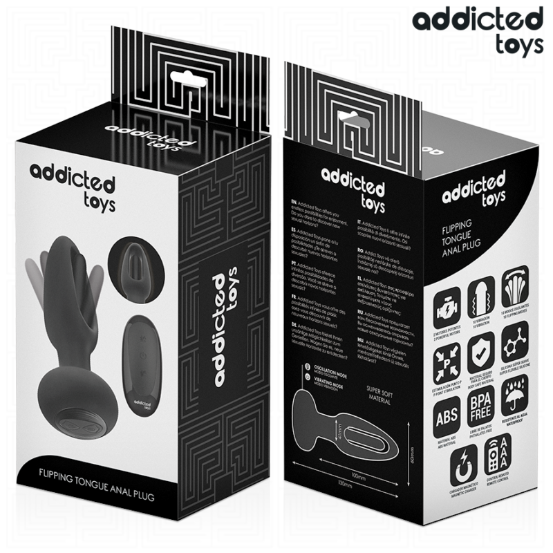 ADDICTED TOYS – ANAL PLUG WITH VIBRATING TONGUE AND REMOTE CONTROL Anal Sex Toys | SEX Shop Ireland 10