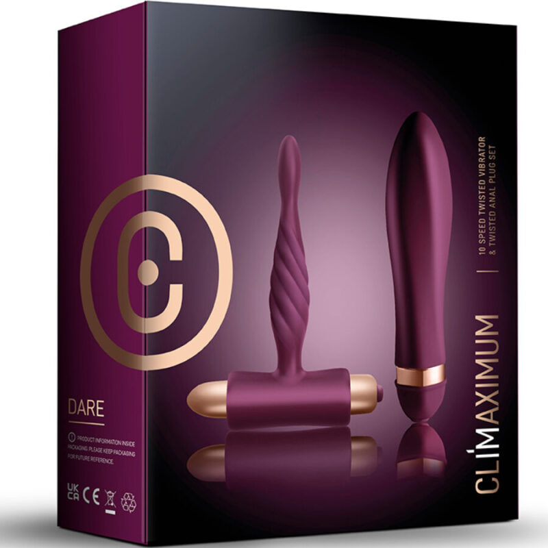 CLIMAXIMUM – DARE KIT TWISTED VIBRATOR + ANAL PLUG BEGINNER Others | SEX Shop Ireland 7