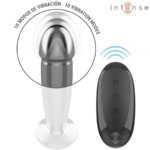 INTENSE – ANAL PLUG 10 VIBRATIONS METAL DILDO WITH REMOTE CONTROL M Anal Dildo | SEX Shop Ireland 13