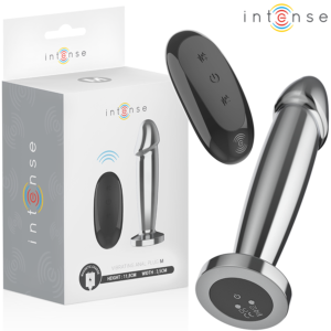 INTENSE – ANAL PLUG 10 VIBRATIONS METAL DILDO WITH REMOTE CONTROL M Anal Dildo | SEX Shop Ireland