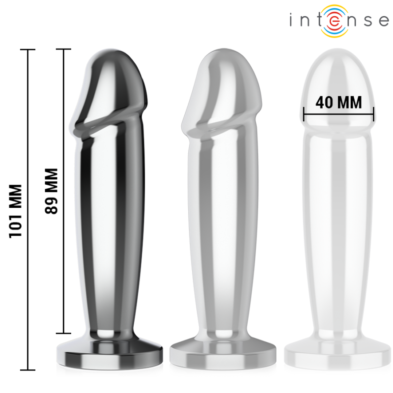 INTENSE – ANAL PLUG 10 VIBRATIONS METAL DILDO WITH REMOTE CONTROL M Anal Dildo | SEX Shop Ireland 7