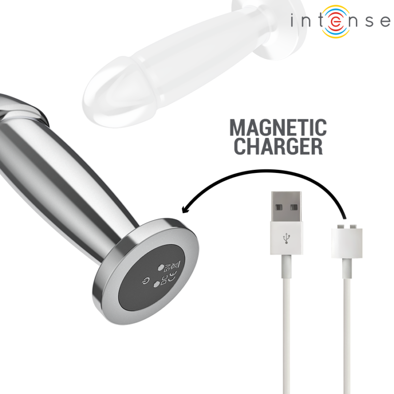 INTENSE – ANAL PLUG 10 VIBRATIONS METAL DILDO WITH REMOTE CONTROL M Anal Dildo | SEX Shop Ireland 9