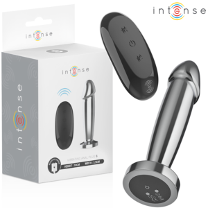 INTENSE – ANAL PLUG 10 VIBRATIONS METAL DILDO WITH REMOTE CONTROL S Anal Dildo | SEX Shop Ireland