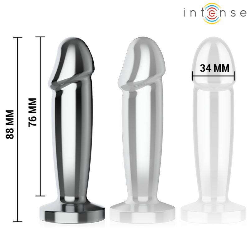 INTENSE – ANAL PLUG 10 VIBRATIONS METAL DILDO WITH REMOTE CONTROL S Anal Dildo | SEX Shop Ireland 8