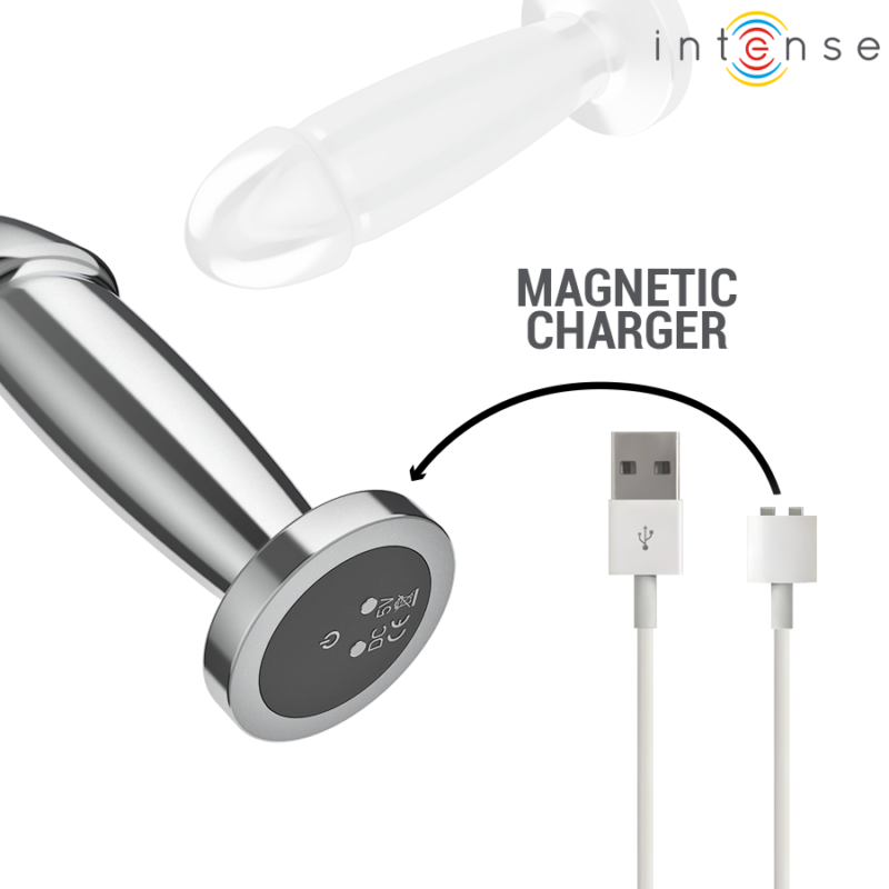 INTENSE – ANAL PLUG 10 VIBRATIONS METAL DILDO WITH REMOTE CONTROL S Anal Dildo | SEX Shop Ireland 10