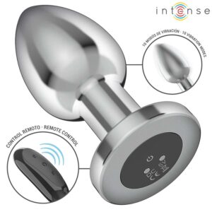 INTENSE – ANAL PLUG 10 VIBRATIONS METAL WITH REMOTE CONTROL L Anal Dildo | SEX Shop Ireland 3
