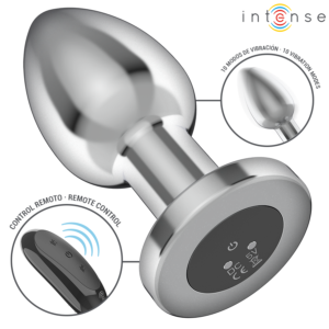 INTENSE – ANAL PLUG 10 VIBRATIONS METAL WITH REMOTE CONTROL L Anal Dildo | SEX Shop Ireland 3