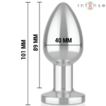 INTENSE – ANAL PLUG 10 VIBRATIONS METAL WITH REMOTE CONTROL L Anal Dildo | SEX Shop Ireland 14