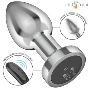INTENSE – ANAL PLUG 10 VIBRATIONS METAL WITH REMOTE CONTROL M Anal Dildo | SEX Shop Ireland 3