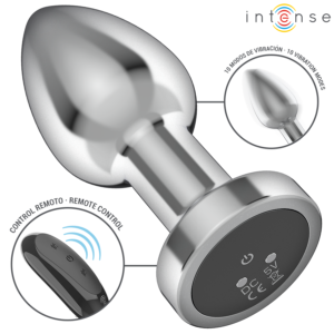 INTENSE – ANAL PLUG 10 VIBRATIONS METAL WITH REMOTE CONTROL M Anal Dildo | SEX Shop Ireland 3