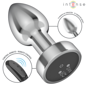 INTENSE – ANAL PLUG 10 VIBRATIONS METAL WITH REMOTE CONTROL S Anal Dildo | SEX Shop Ireland 3
